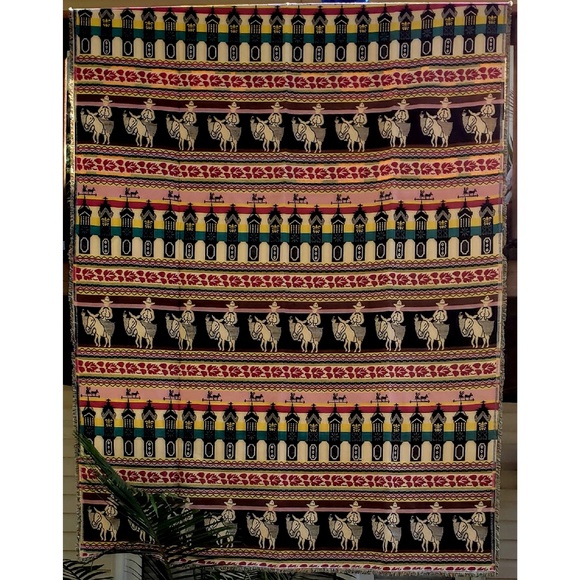 Sold.  Sausalito Mexican Southwest Tapestry Rug - Picture 4 of 6